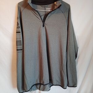 Reebok Men's Gray Zip-Up Sweater